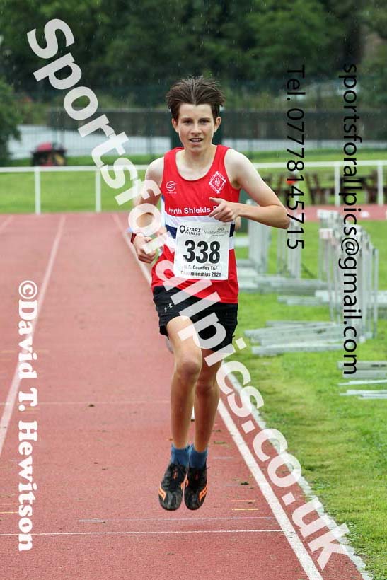 Mens and Boys 1500 metres, 2021 North Eastern Track and Field Champs., Middesbrough. Photo: David T. Hewitson/Sports for All Pics